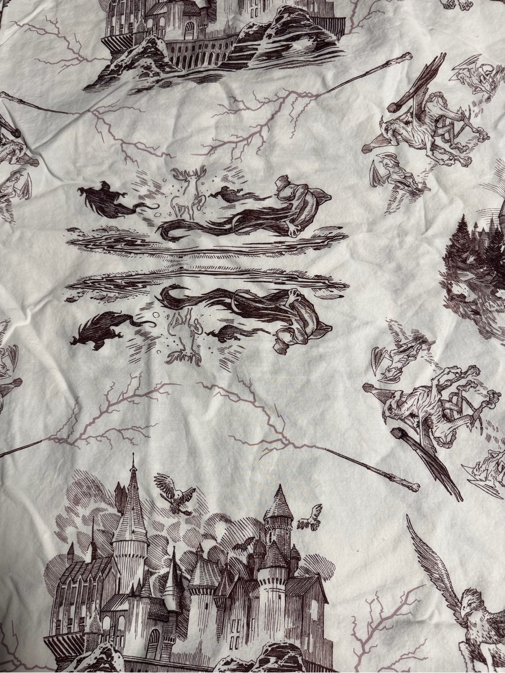 Pottery Barn Wizarding World Harry Potter Illustrated Bedding - Full - Picture 2 of 3